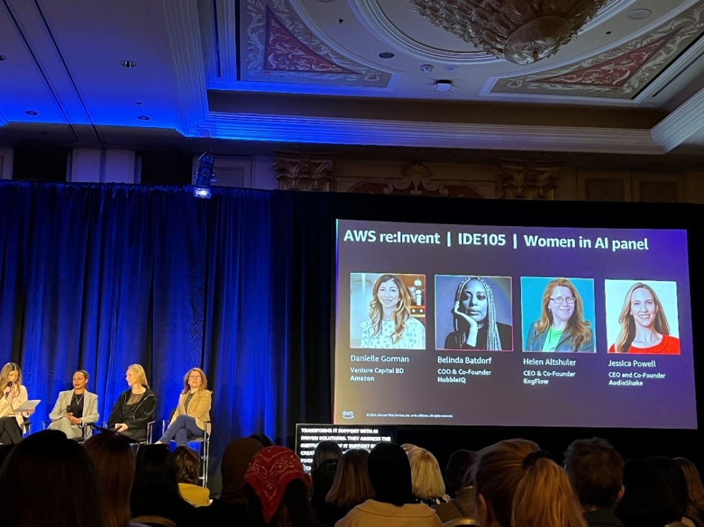 Women on AI panel at re:Invent 2024