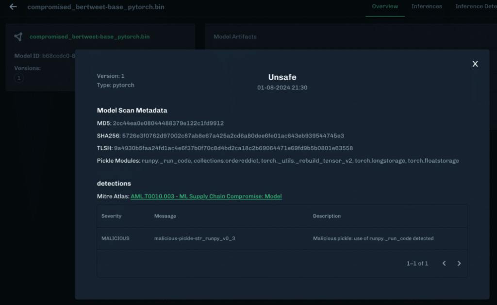 HiddenLayer Model Scanner