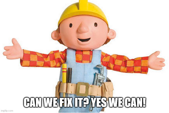 Can we fix it? Yes we can 